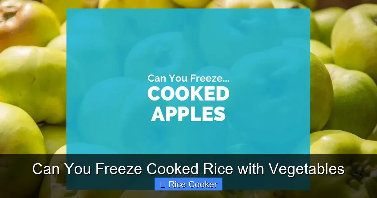 Can You Freeze Cooked Rice with Vegetables