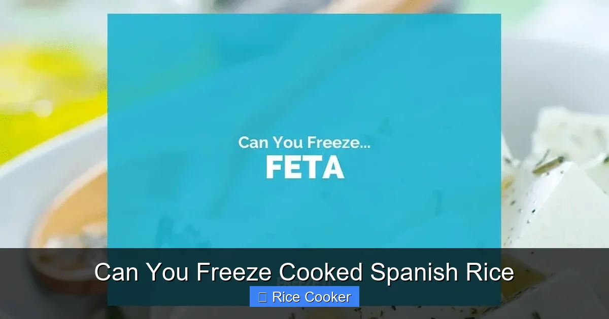 Can You Freeze Cooked Spanish Rice