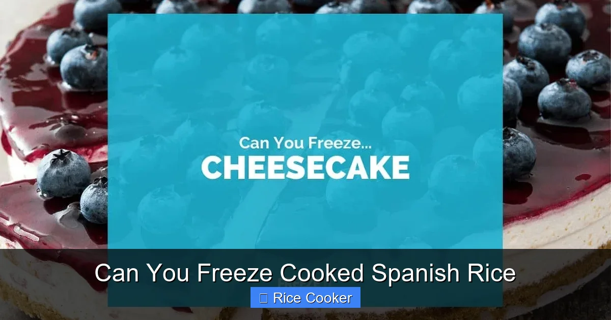 Can You Freeze Cooked Spanish Rice