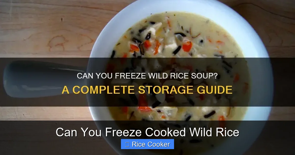Can You Freeze Cooked Wild Rice