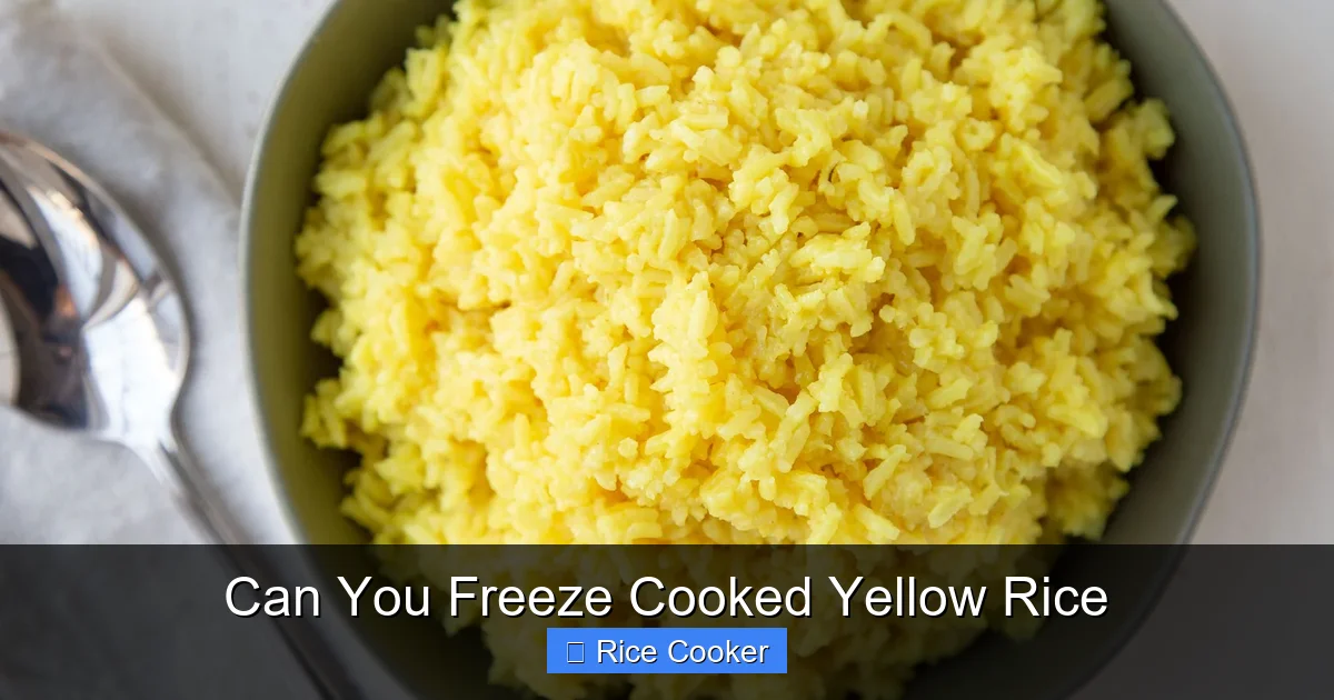 Can You Freeze Cooked Yellow Rice