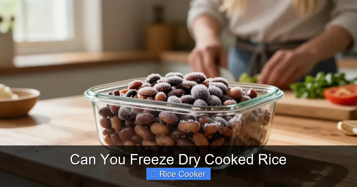Can You Freeze Dry Cooked Rice