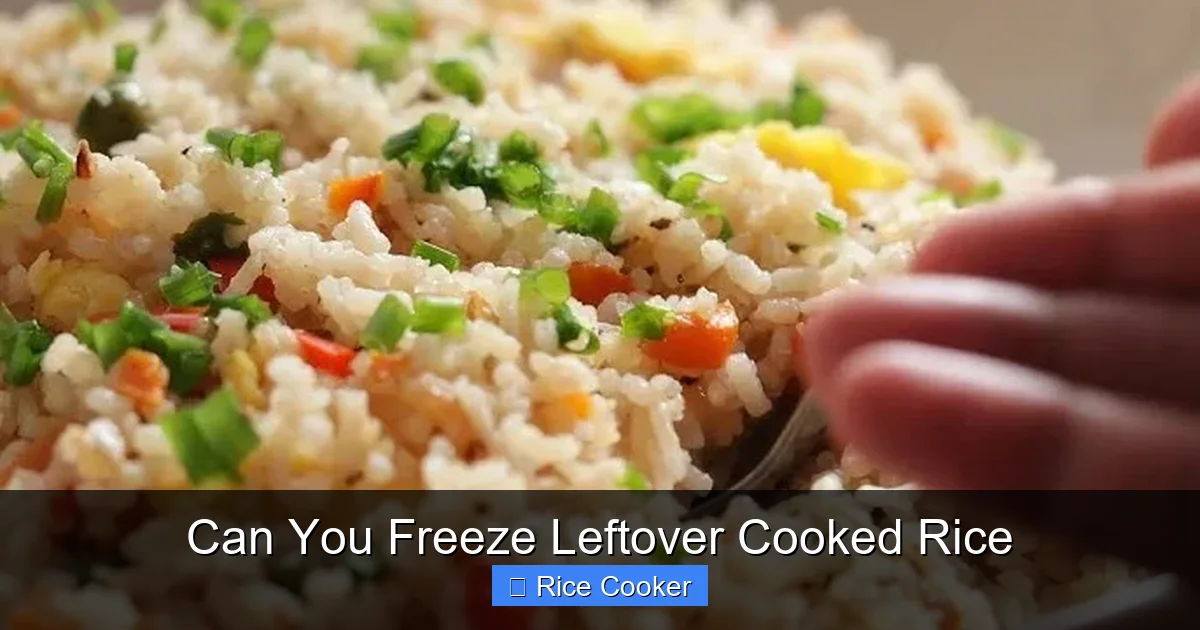 Can You Freeze Leftover Cooked Rice