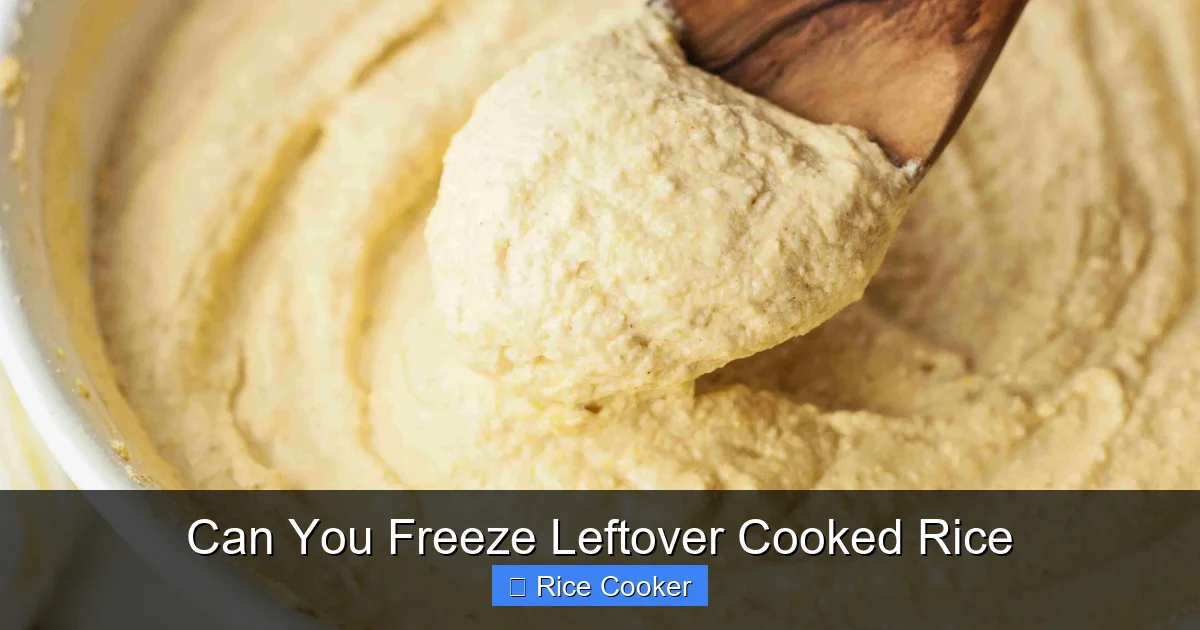 Can You Freeze Leftover Cooked Rice