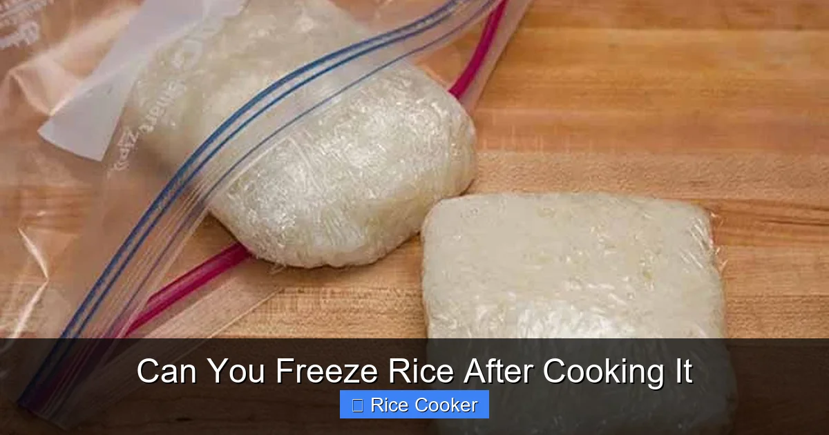 Can You Freeze Rice After Cooking It