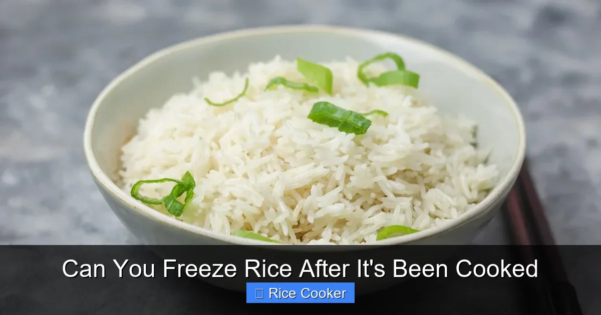 Can You Freeze Rice After It's Been Cooked