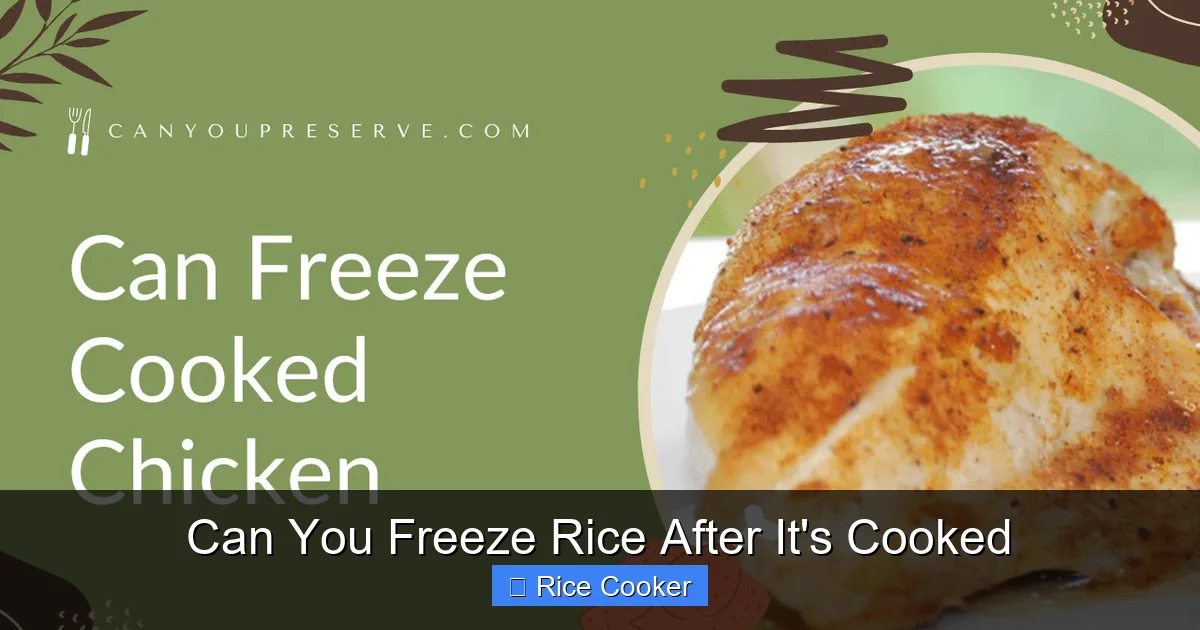 Can You Freeze Rice After It's Cooked