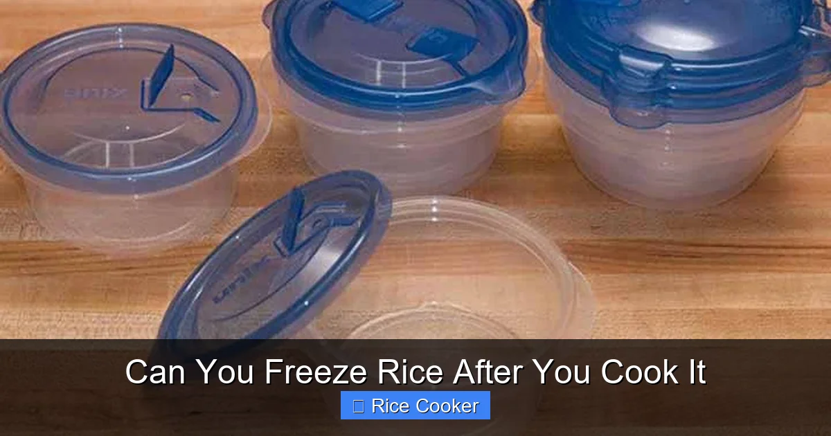 Can You Freeze Rice After You Cook It