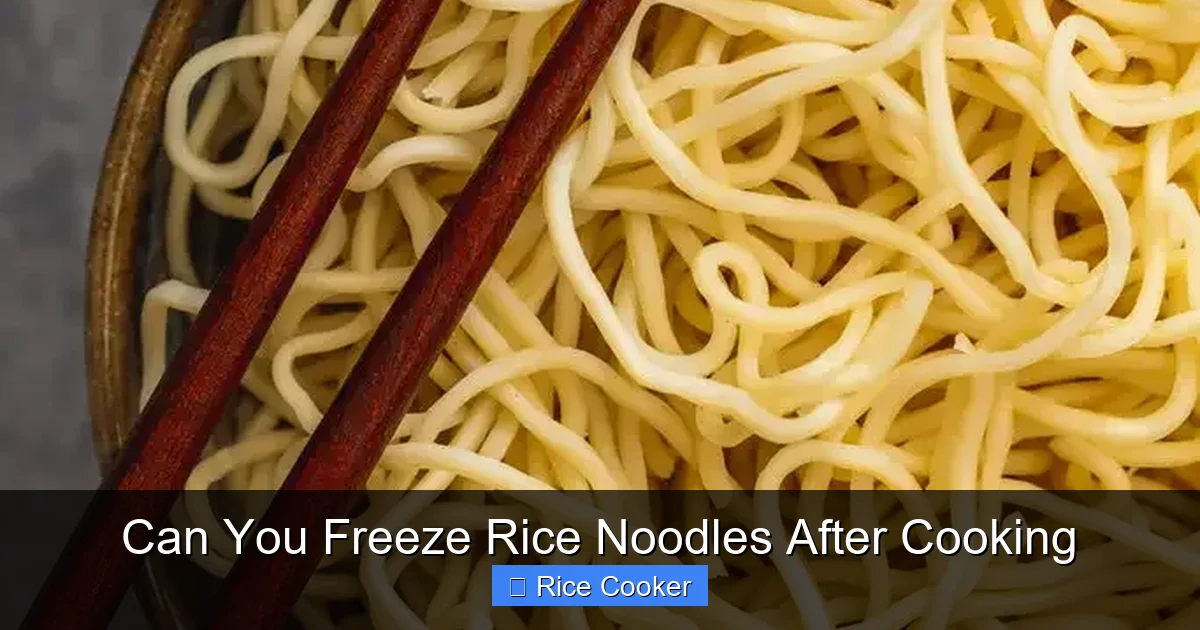 Can You Freeze Rice Noodles After Cooking