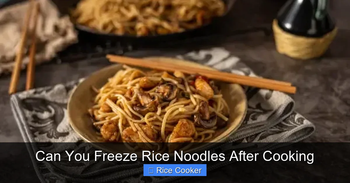 Can You Freeze Rice Noodles After Cooking