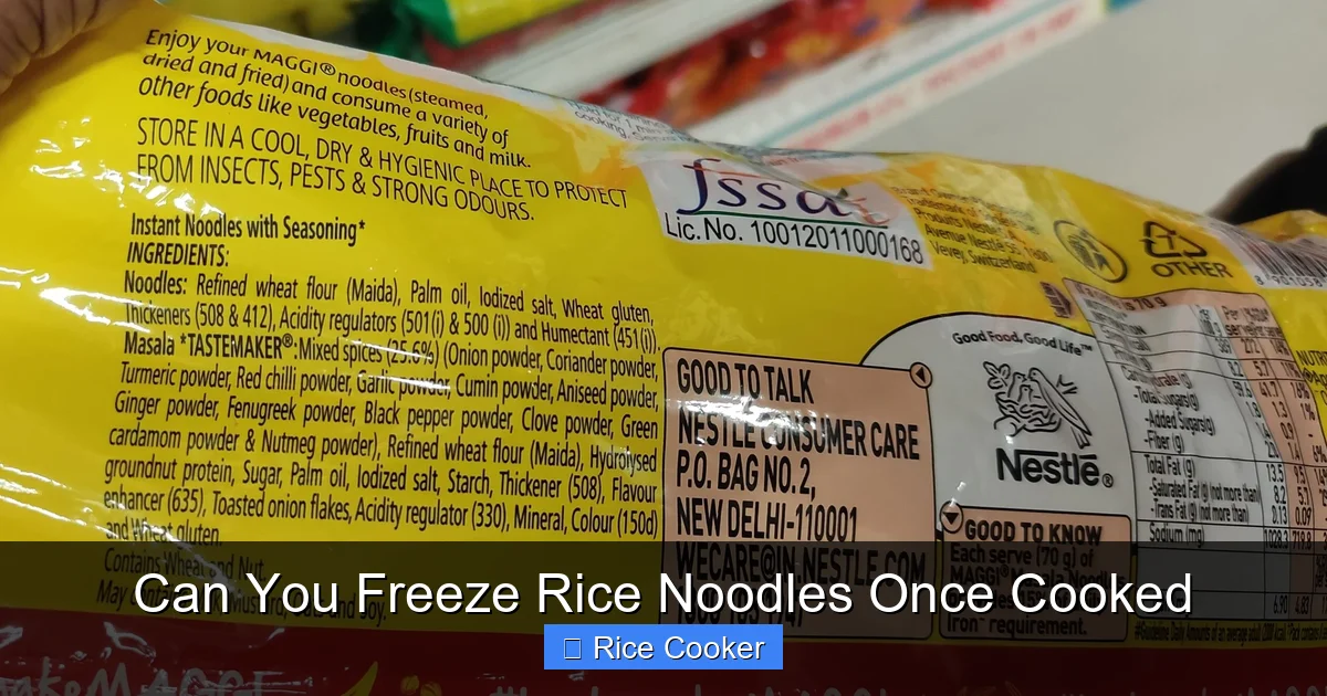 Can You Freeze Rice Noodles Once Cooked
