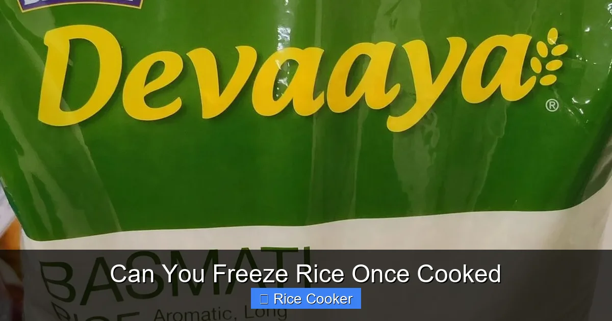 Can You Freeze Rice Once Cooked