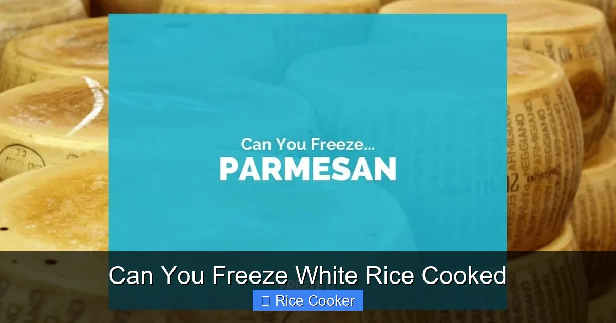 Can You Freeze White Rice Cooked