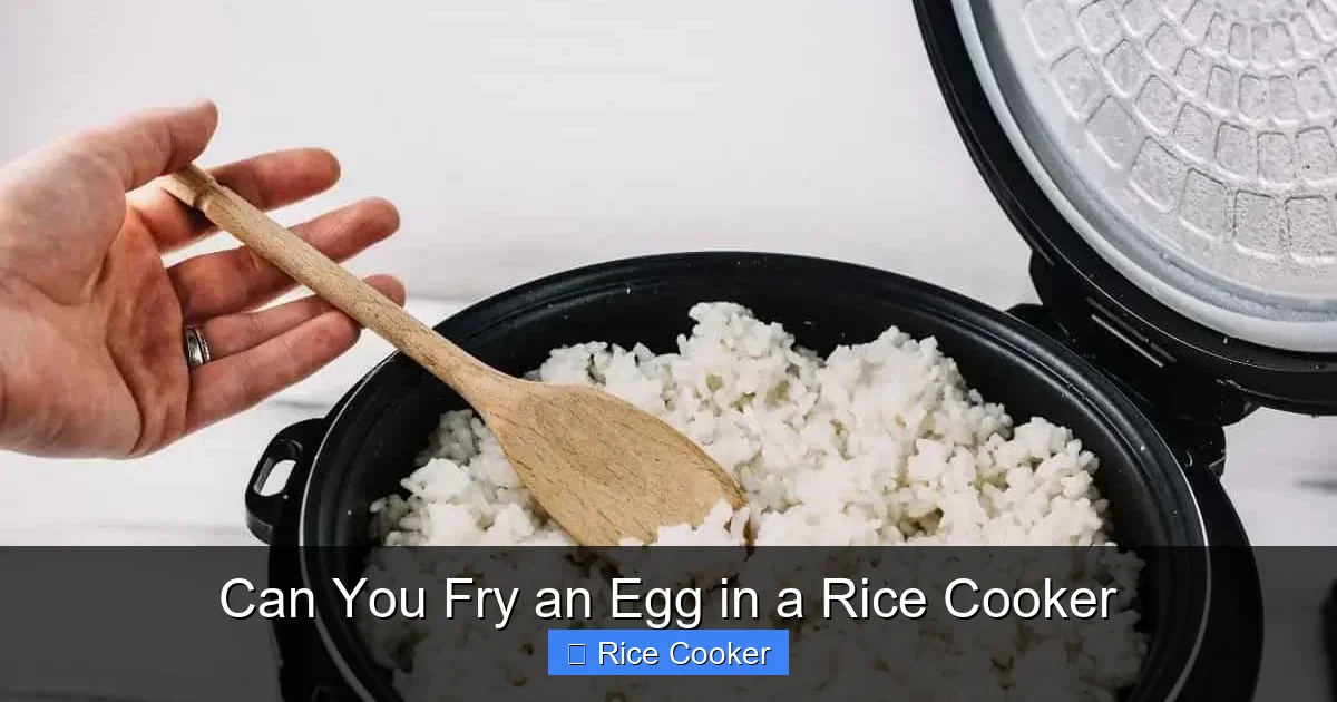 Can You Fry an Egg in a Rice Cooker