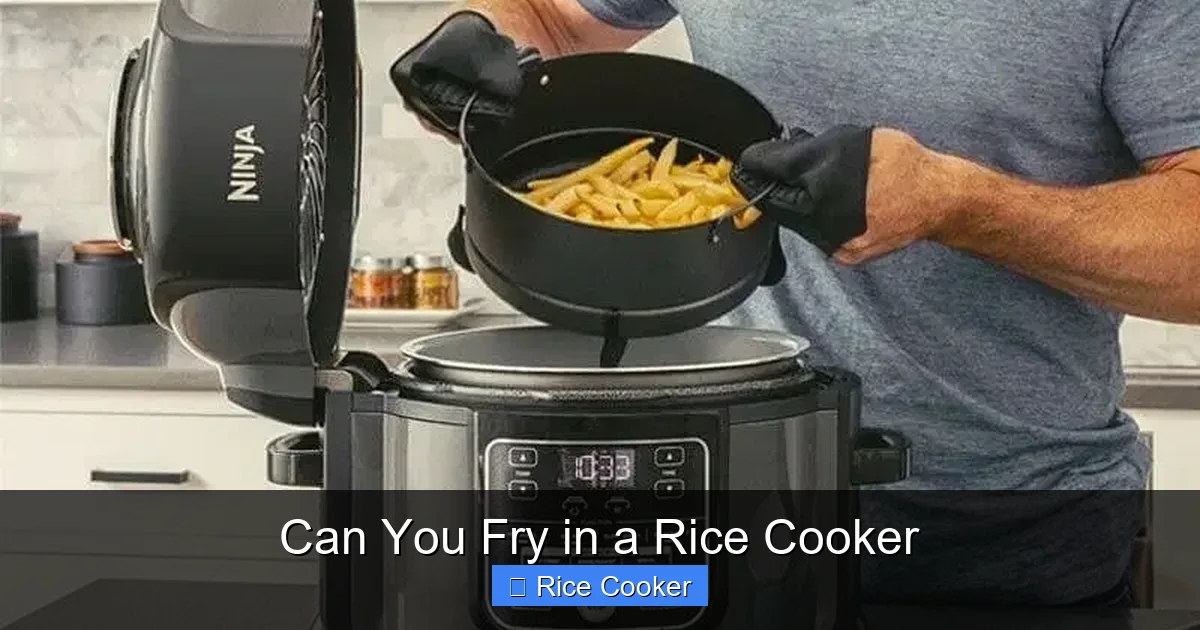 Can You Fry in a Rice Cooker