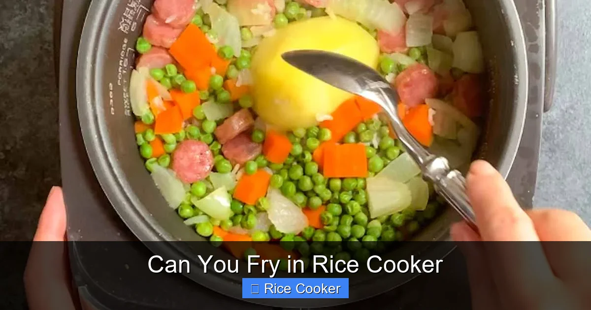 Can You Fry in Rice Cooker