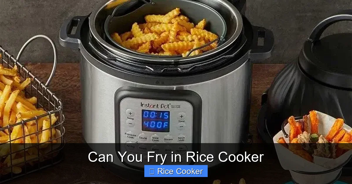 Can You Fry in Rice Cooker