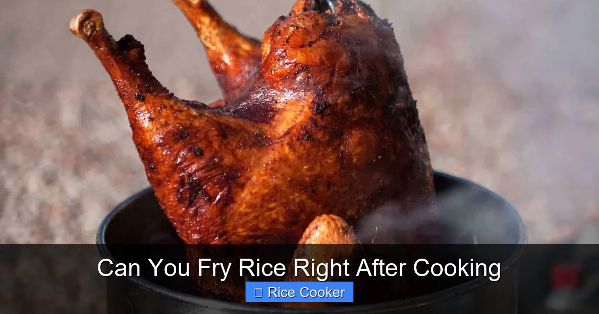 Can You Fry Rice Right After Cooking