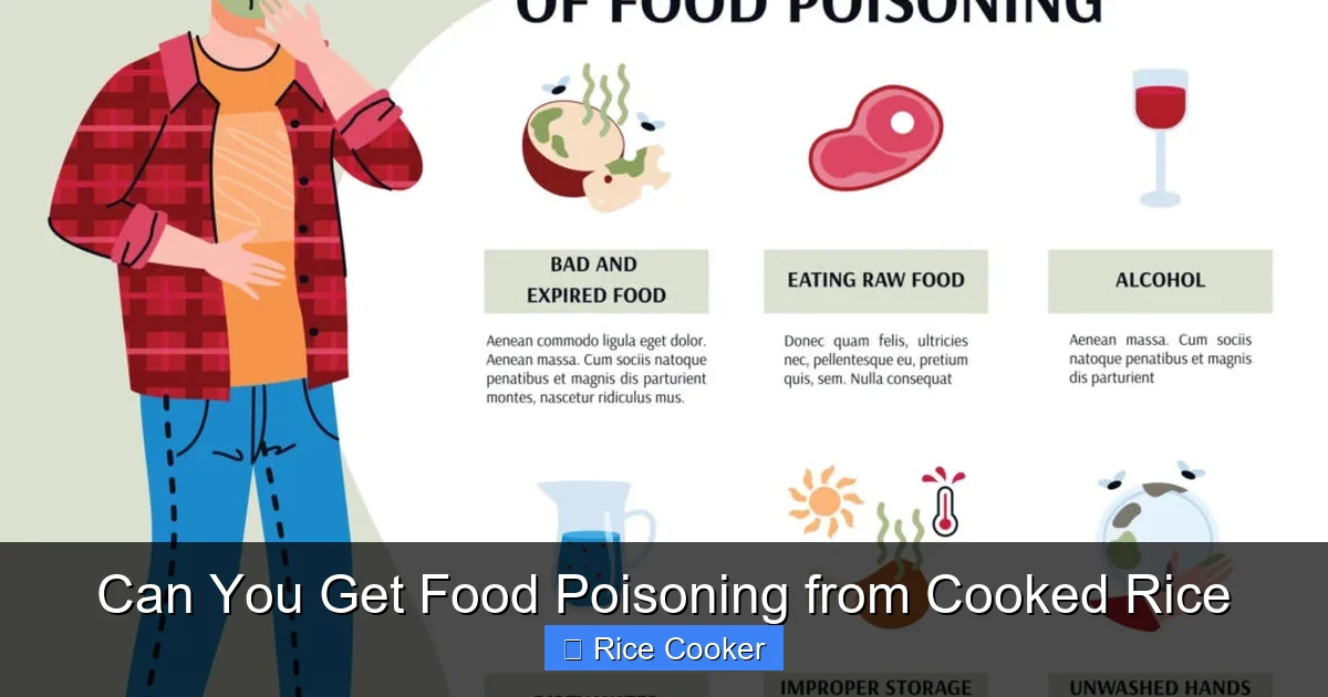 Can You Get Food Poisoning from Cooked Rice
