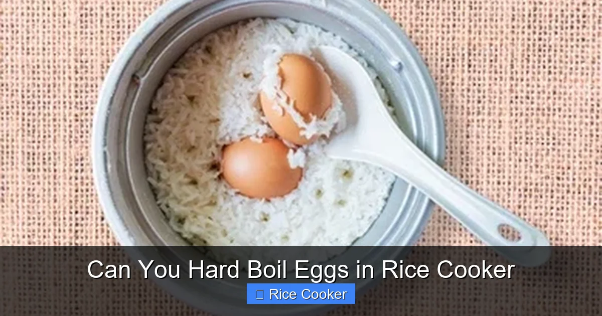 Can You Hard Boil Eggs in Rice Cooker