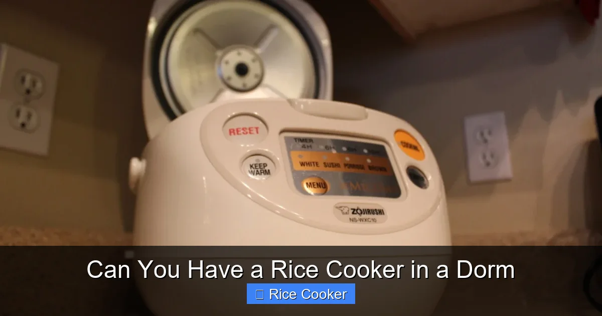 Can You Have a Rice Cooker in a Dorm