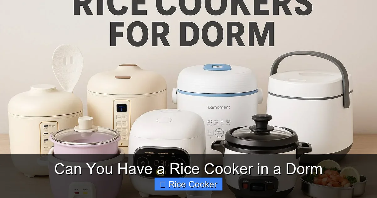 Can You Have a Rice Cooker in a Dorm