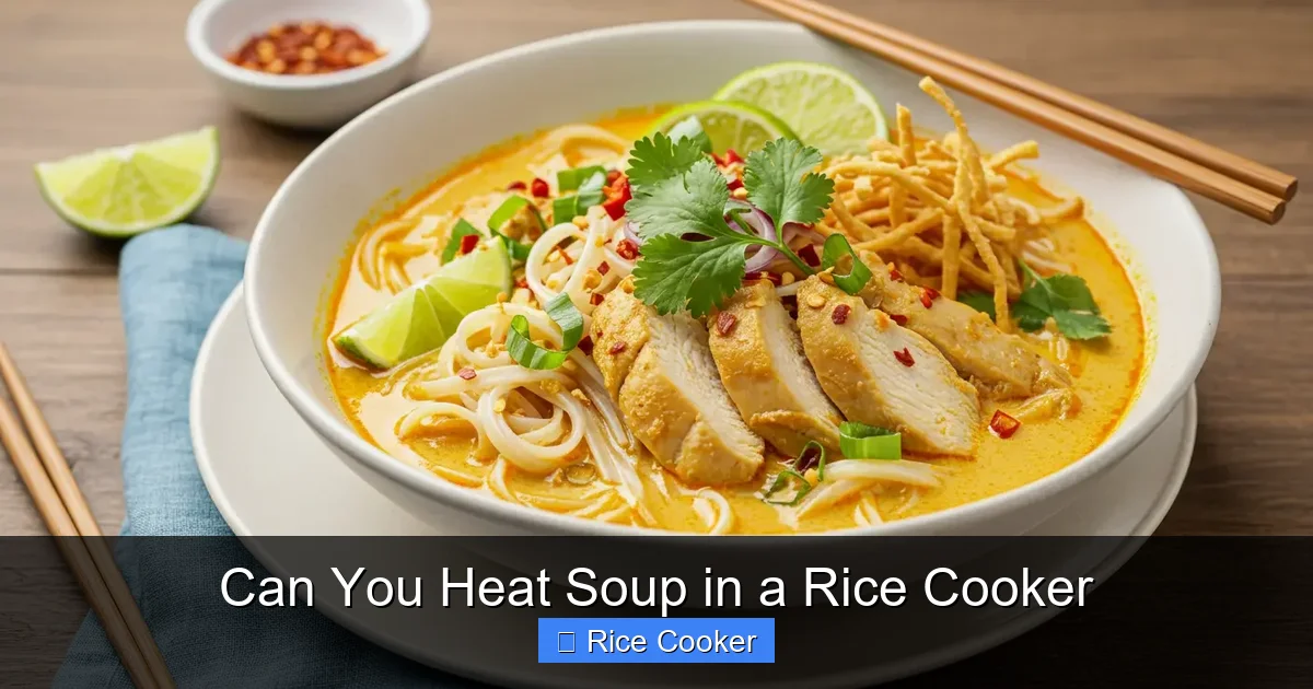 Can You Heat Soup in a Rice Cooker