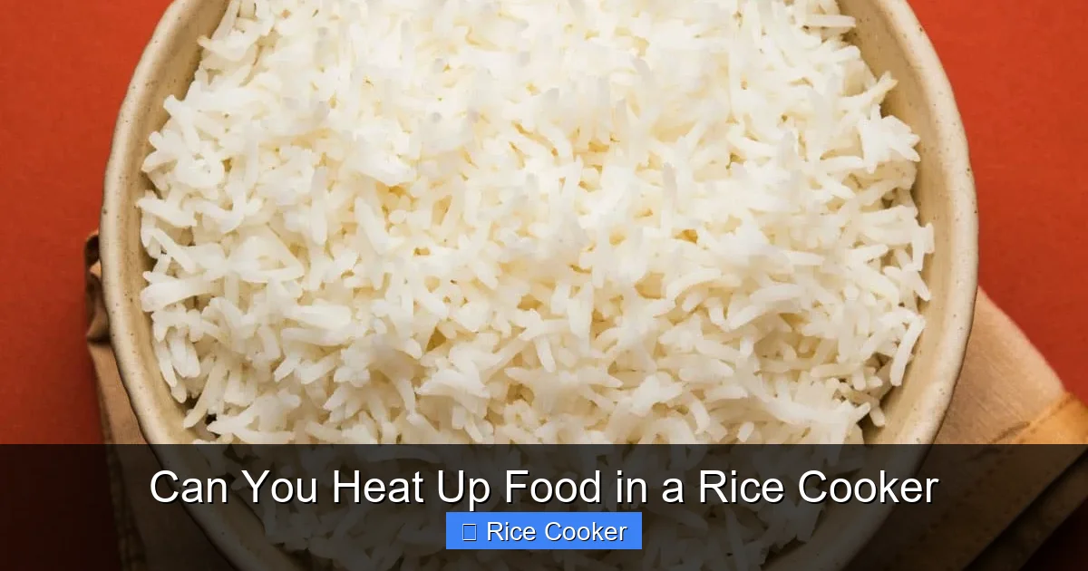 Can You Heat Up Food in a Rice Cooker