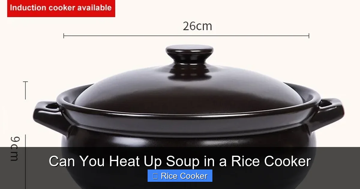 Can You Heat Up Soup in a Rice Cooker