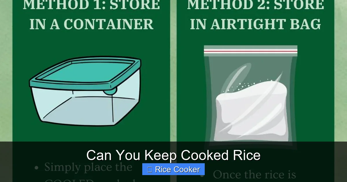 Can You Keep Cooked Rice