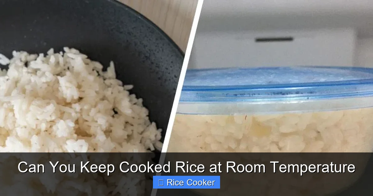 Can You Keep Cooked Rice at Room Temperature