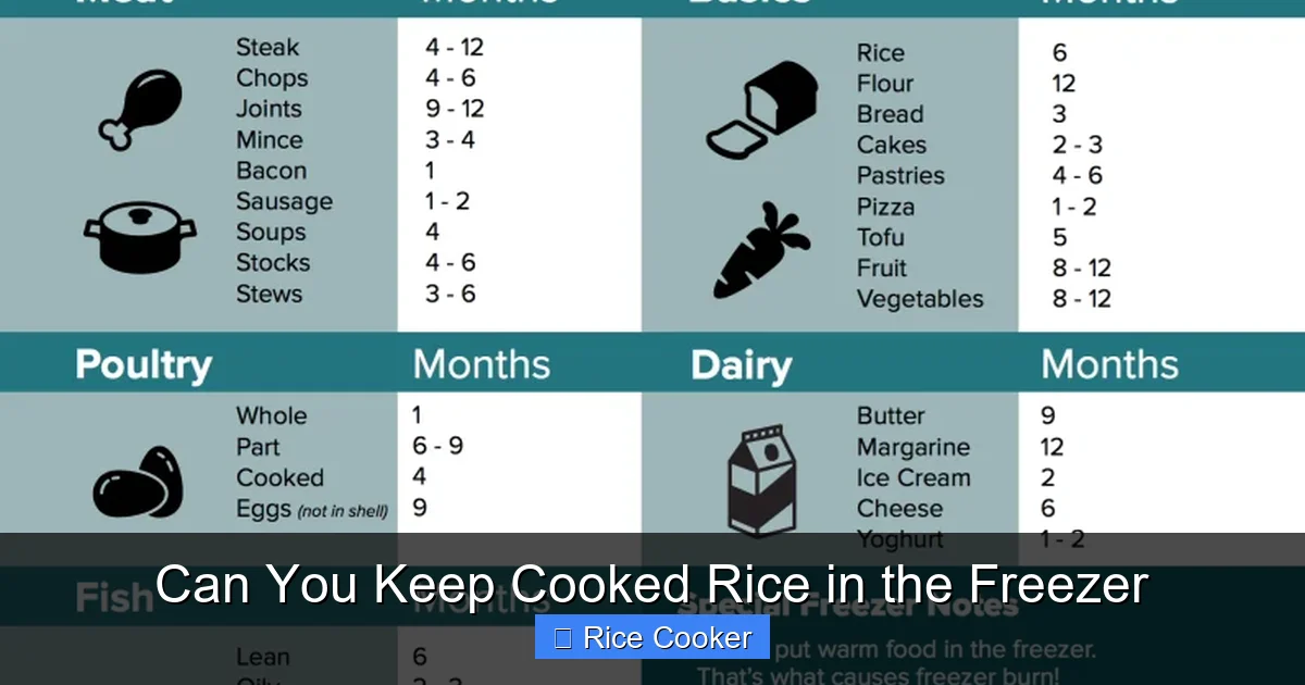 Can You Keep Cooked Rice in the Freezer