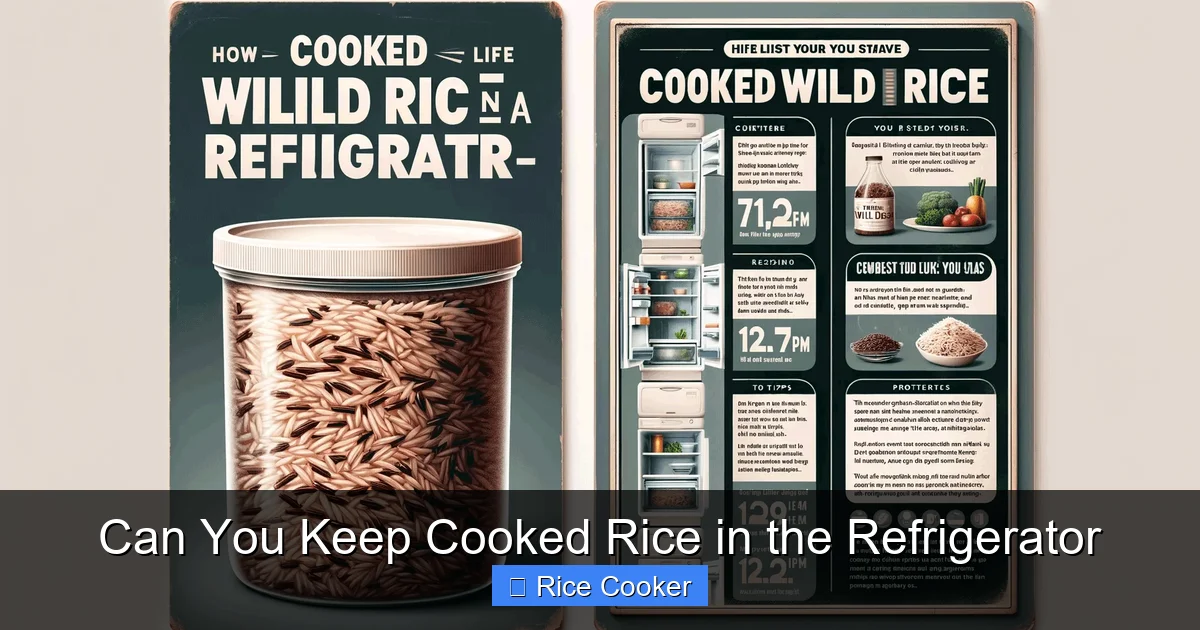 Can You Keep Cooked Rice in the Refrigerator