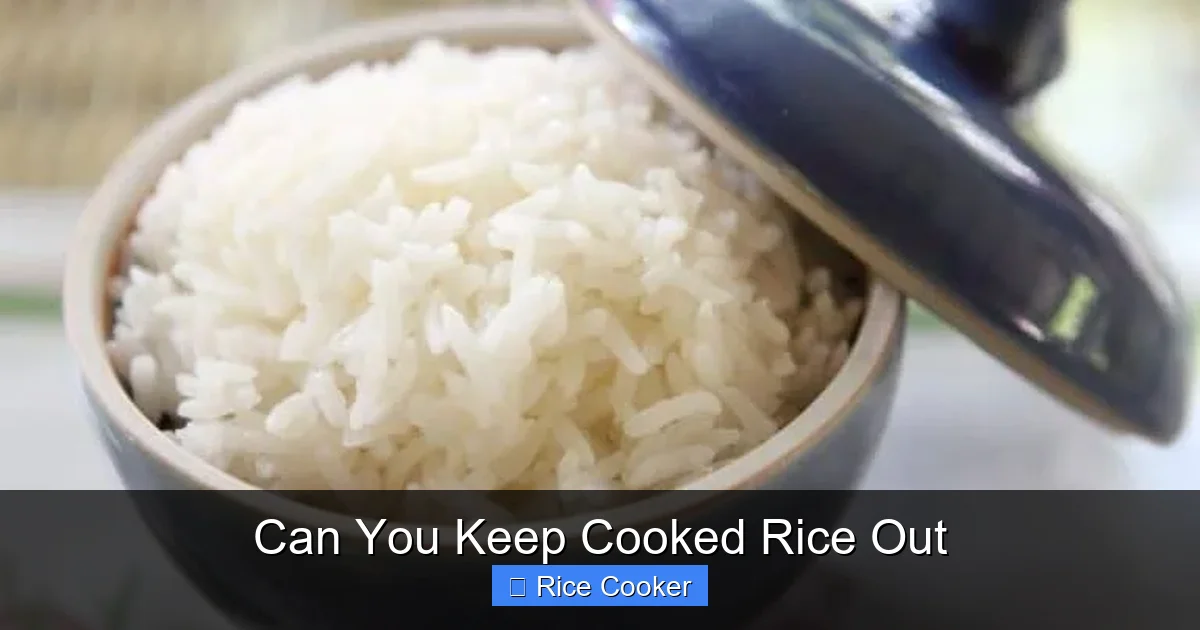 Can You Keep Cooked Rice Out