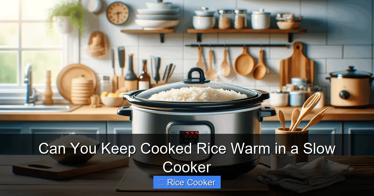 Can You Keep Cooked Rice Warm in a Slow Cooker
