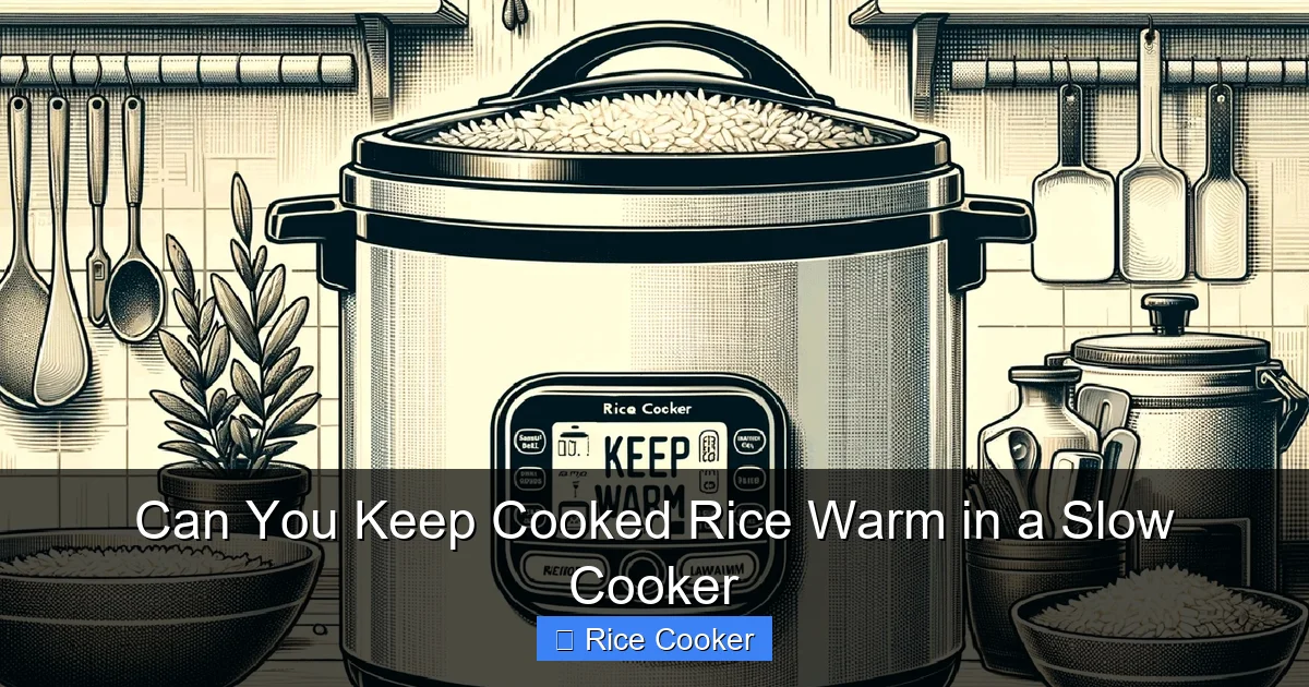 Can You Keep Cooked Rice Warm in a Slow Cooker