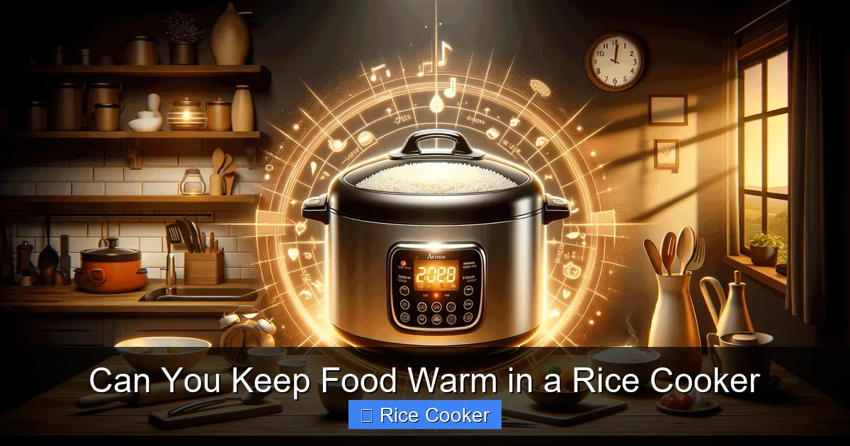 Can You Keep Food Warm in a Rice Cooker