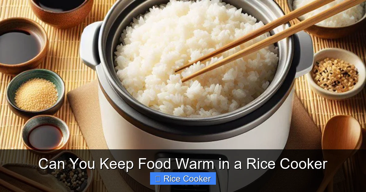 Can You Keep Food Warm in a Rice Cooker