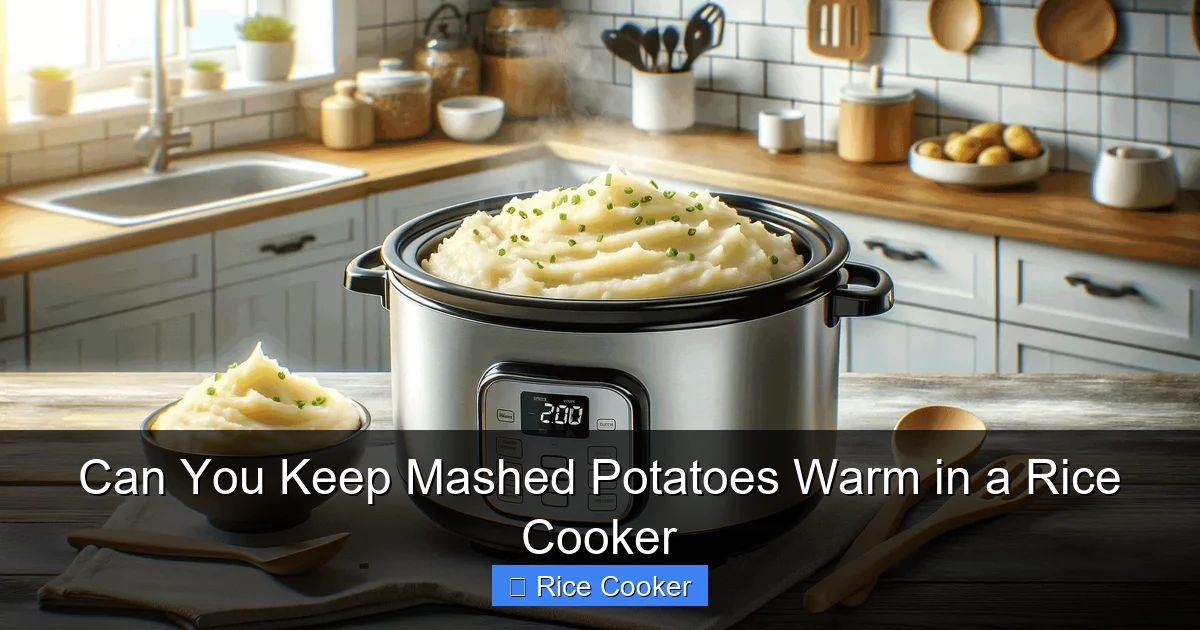 Can You Keep Mashed Potatoes Warm in a Rice Cooker