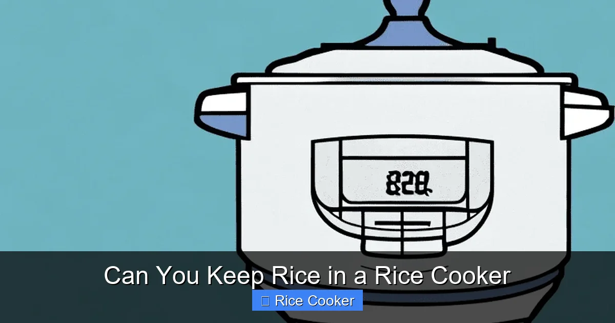 Can You Keep Rice in a Rice Cooker
