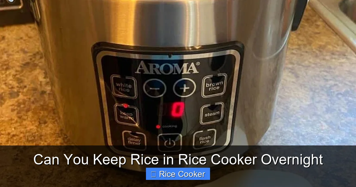 Can You Keep Rice in Rice Cooker Overnight