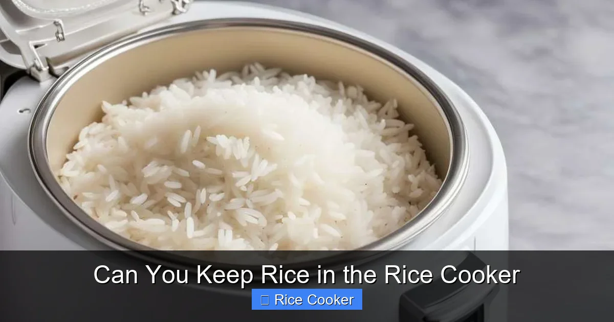 Can You Keep Rice in the Rice Cooker