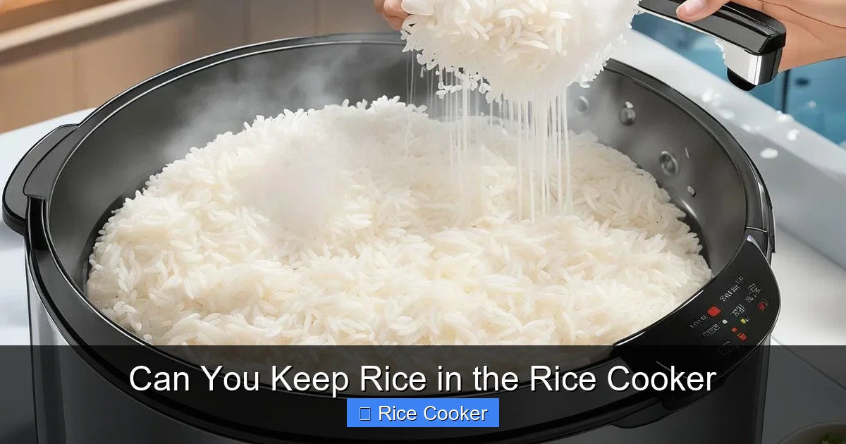 Can You Keep Rice in the Rice Cooker