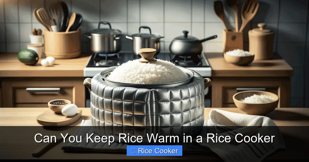Can You Keep Rice Warm in a Rice Cooker
