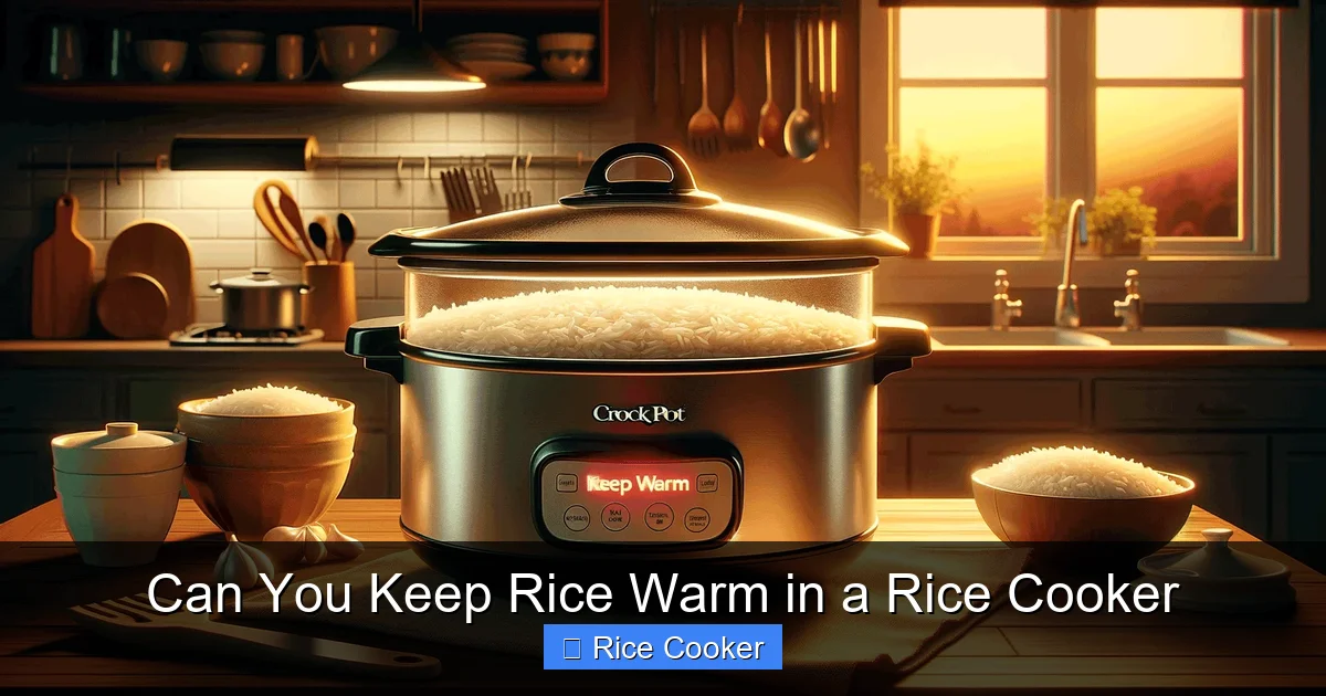 Can You Keep Rice Warm in a Rice Cooker