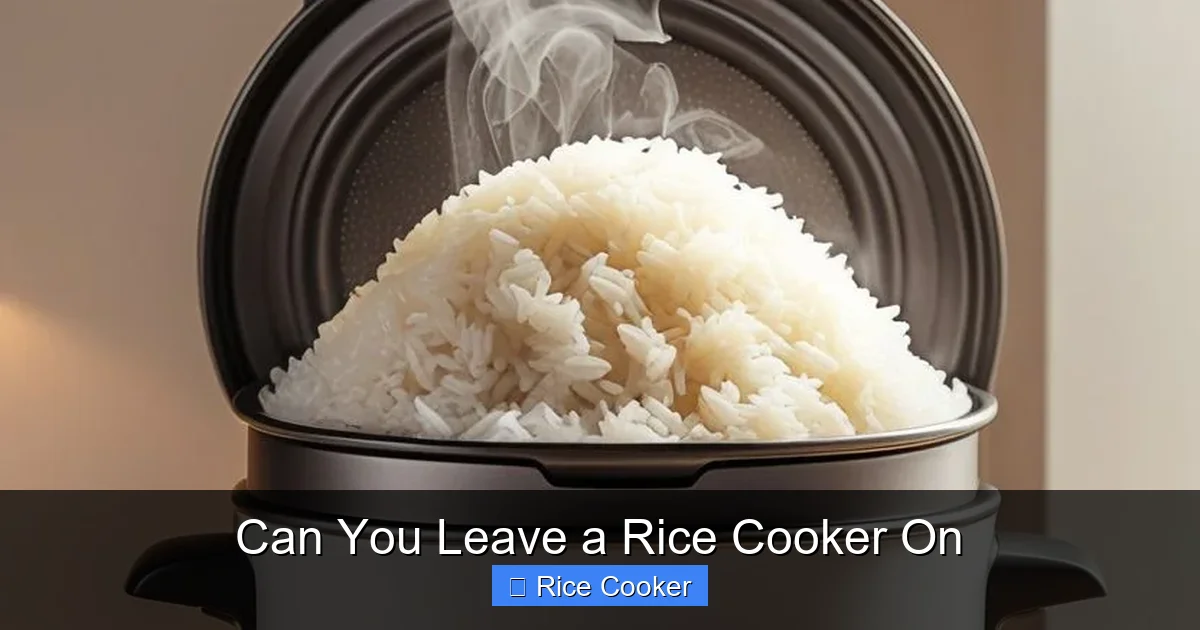 Can You Leave a Rice Cooker On