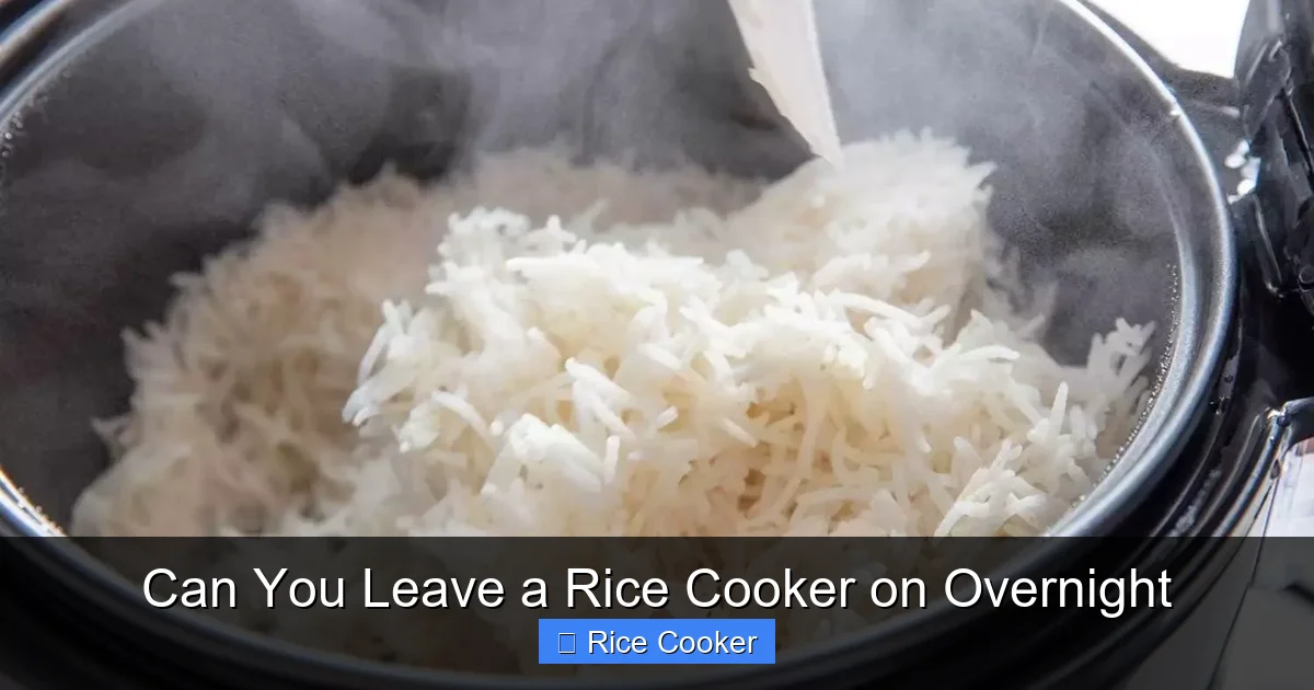 Can You Leave a Rice Cooker on Overnight