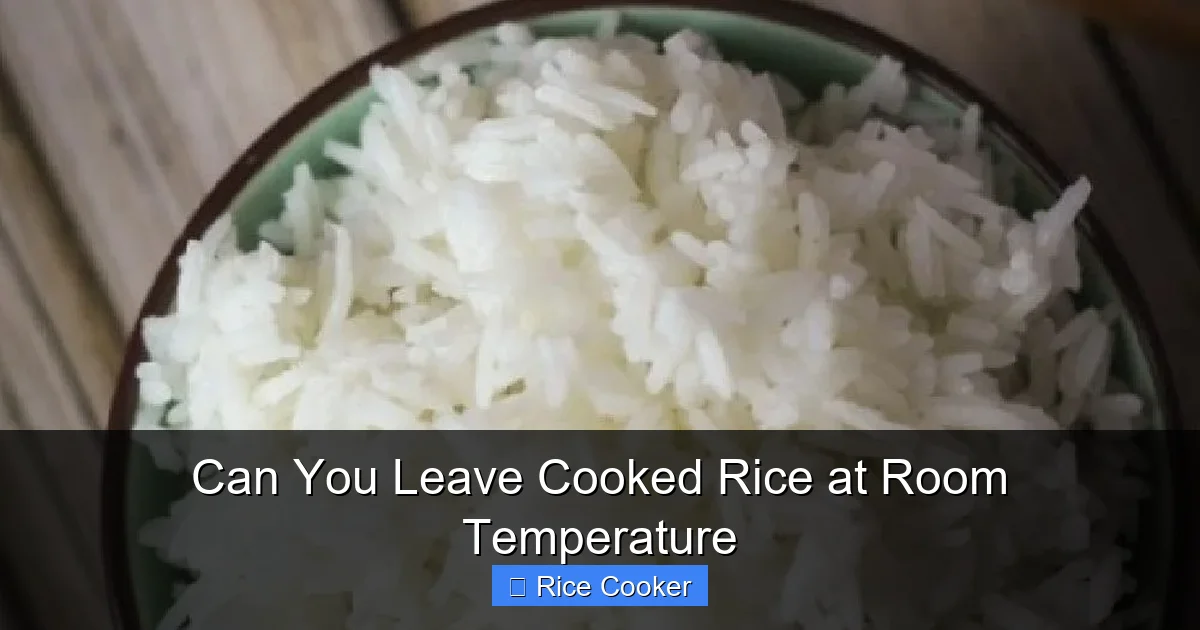 Can You Leave Cooked Rice at Room Temperature
