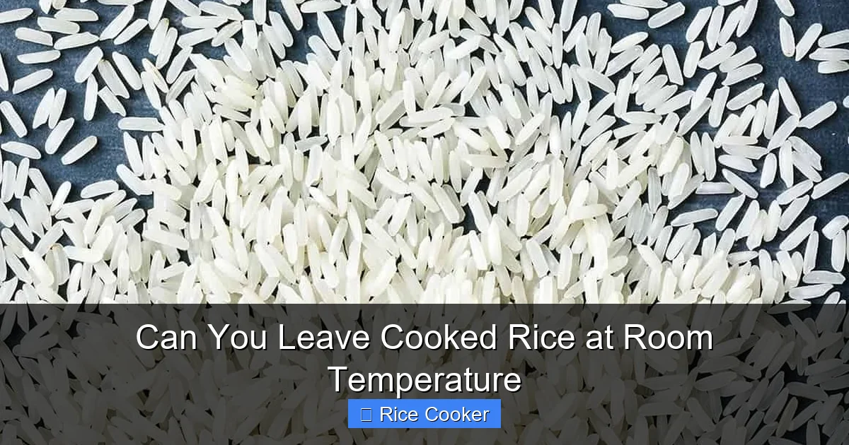 Can You Leave Cooked Rice at Room Temperature