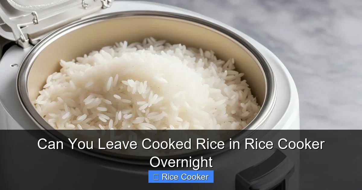 Can You Leave Cooked Rice in Rice Cooker Overnight